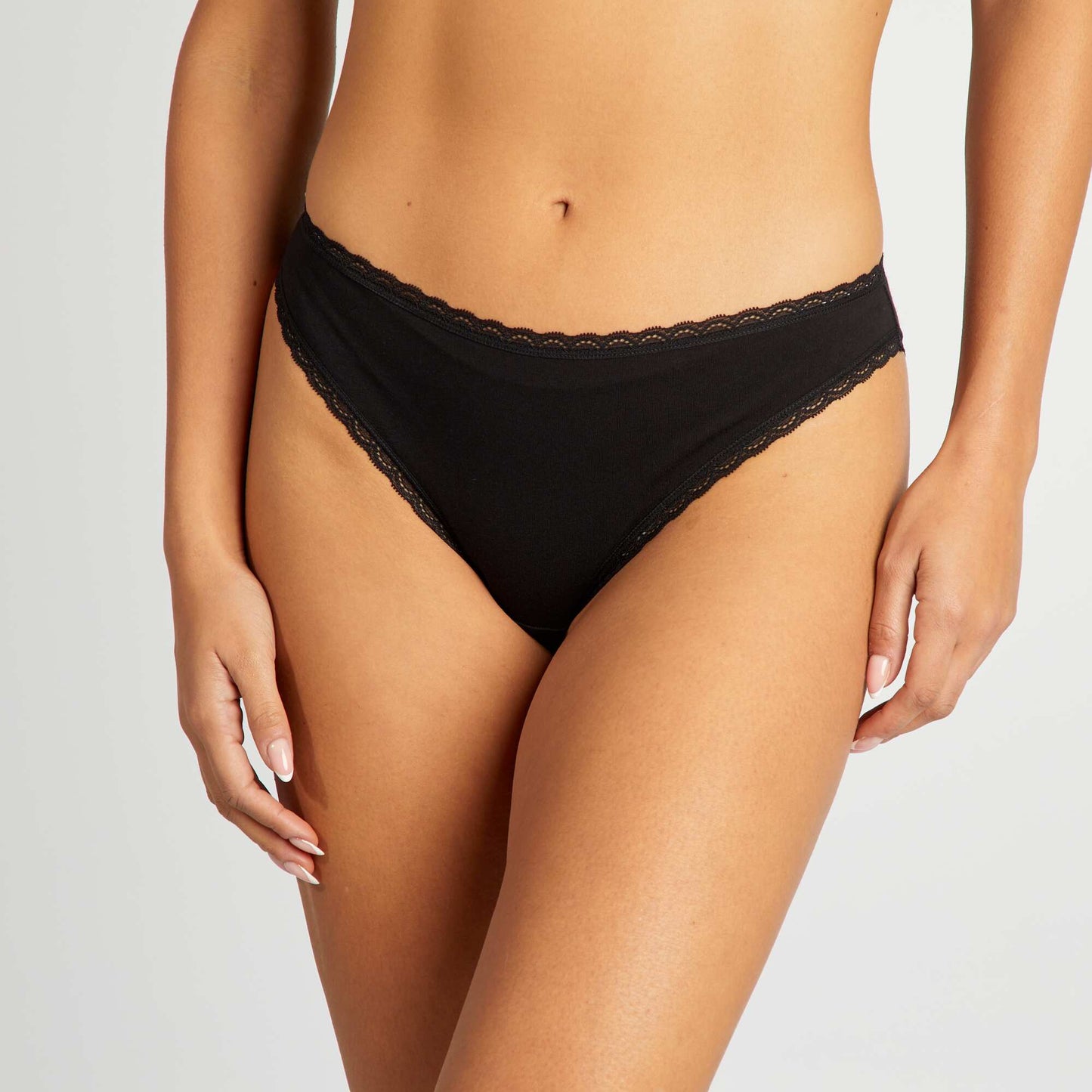 Pack of 2 cotton briefs BLACK