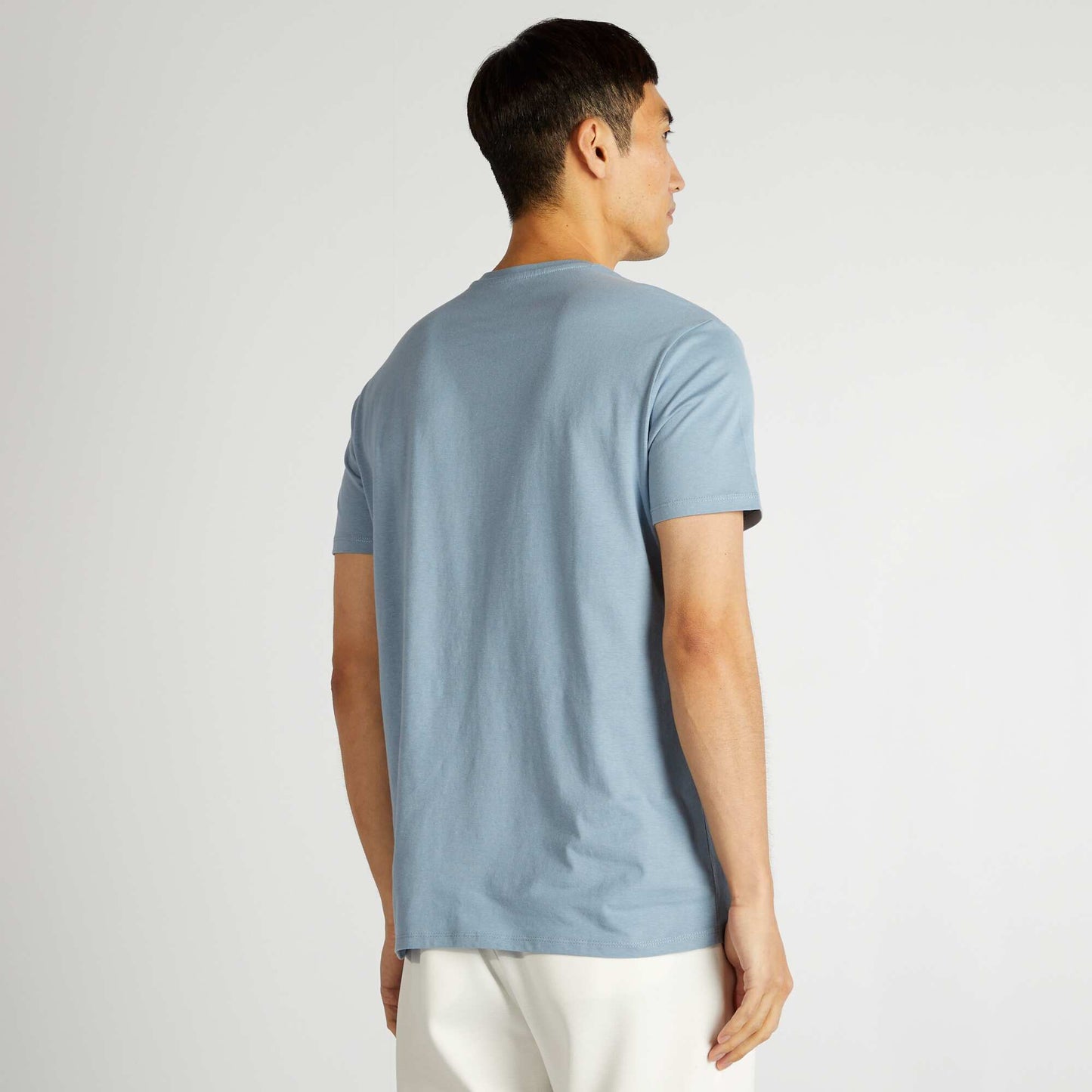 Short-sleeved printed T-shirt BLUE