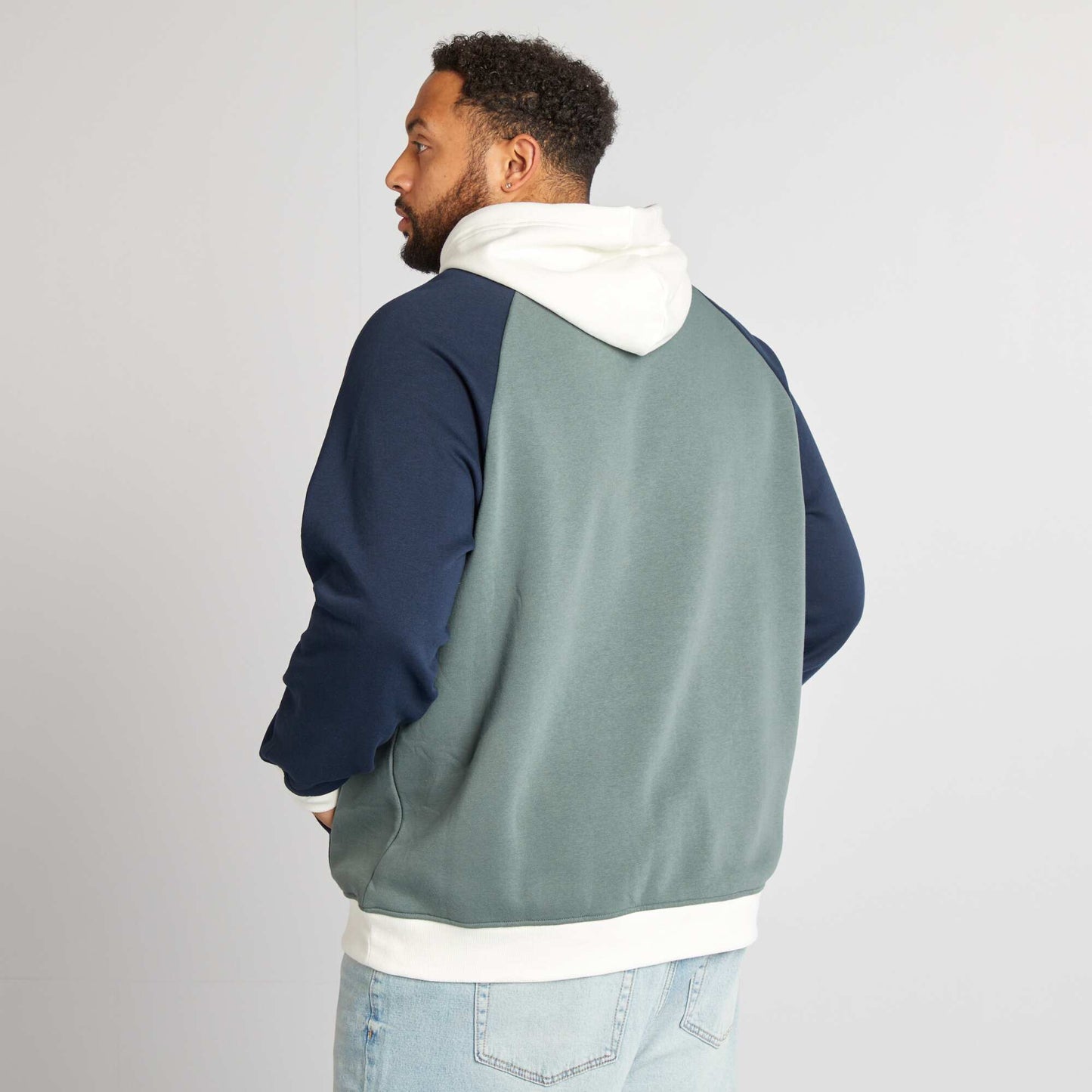 Varsity-style hoodie GREEN