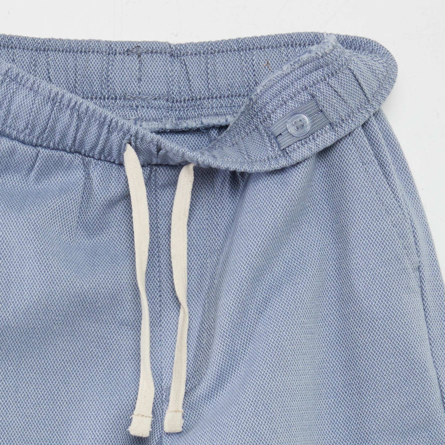 Herringbone trousers with flap pockets BLUE