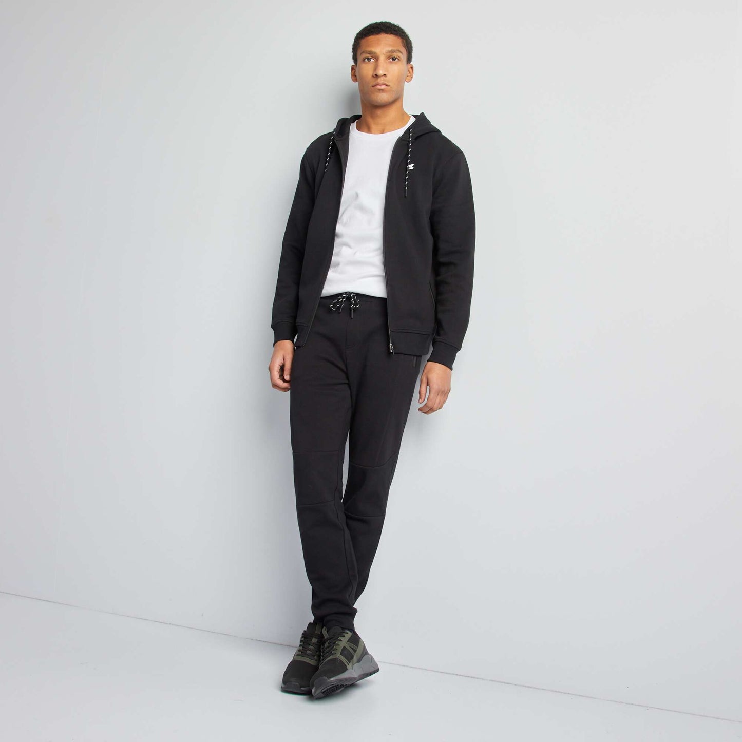 Knit joggers BLACK