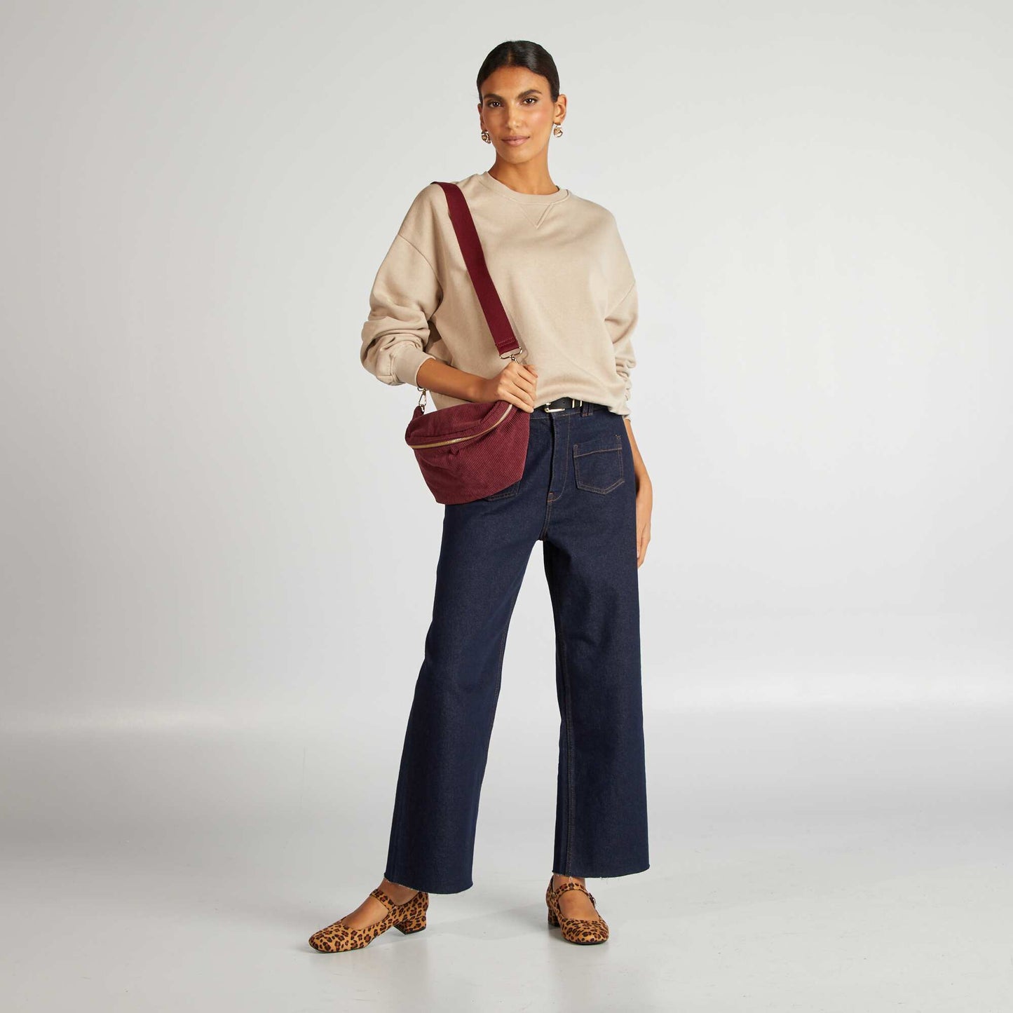 Plain sweatshirt BEIGE