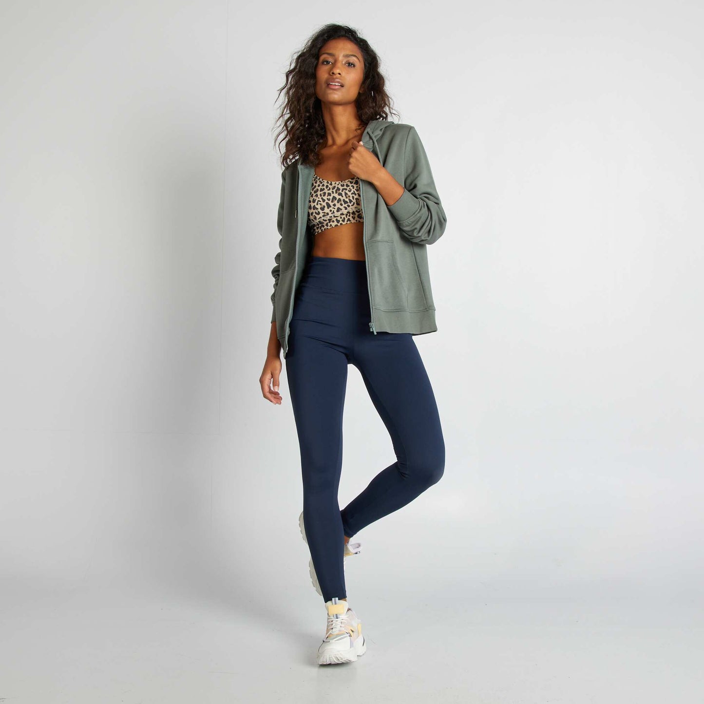 Zip-up hoodie GREEN