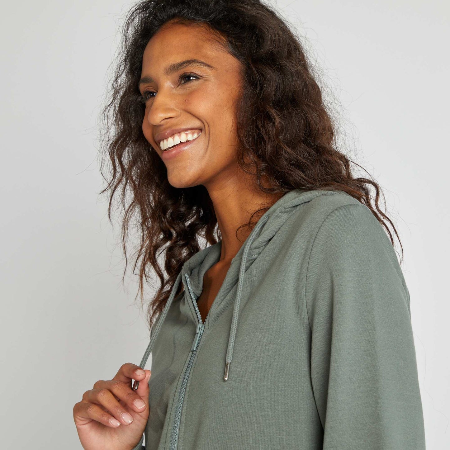 Zip-up hoodie GREEN