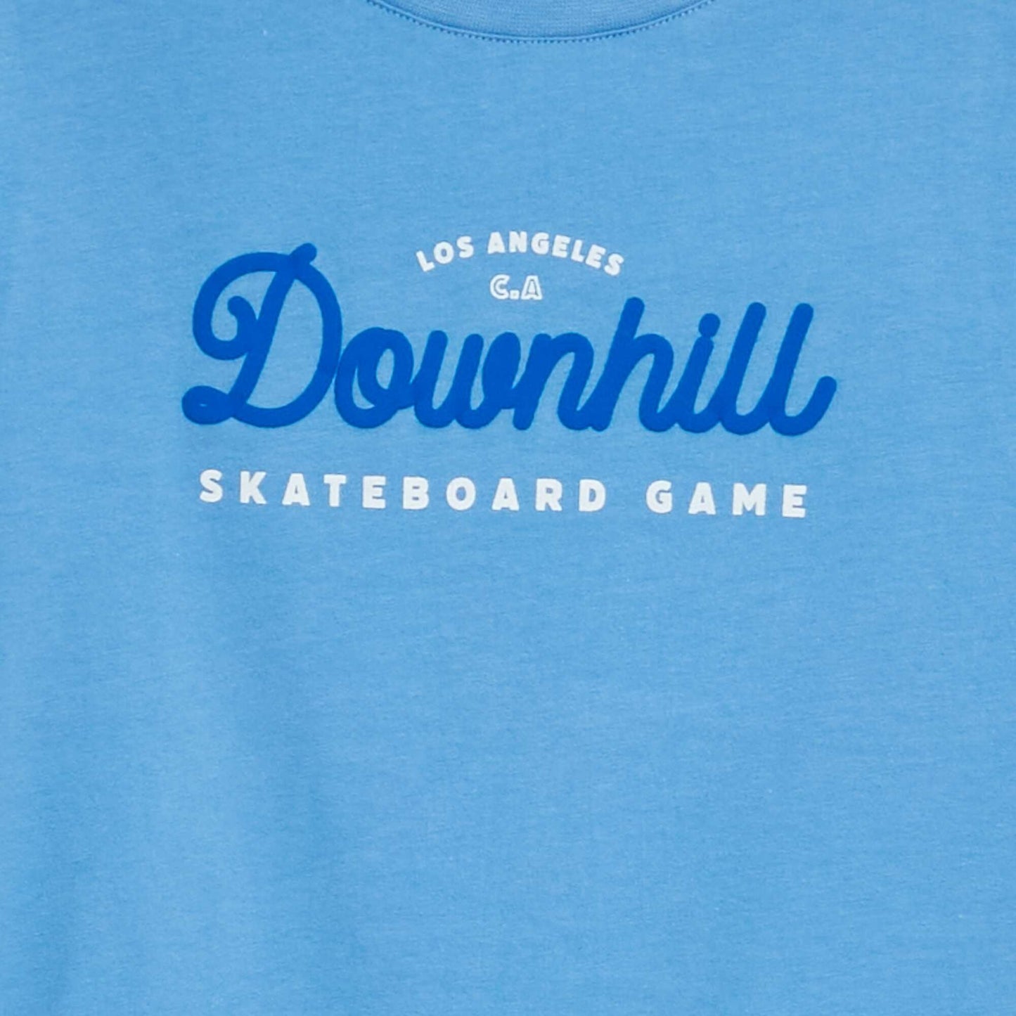 تي شيرت أزرق بطبعة مرحة