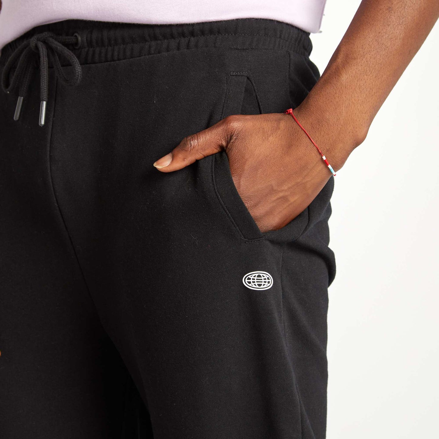 Sweatshirt fabric joggers BLACK
