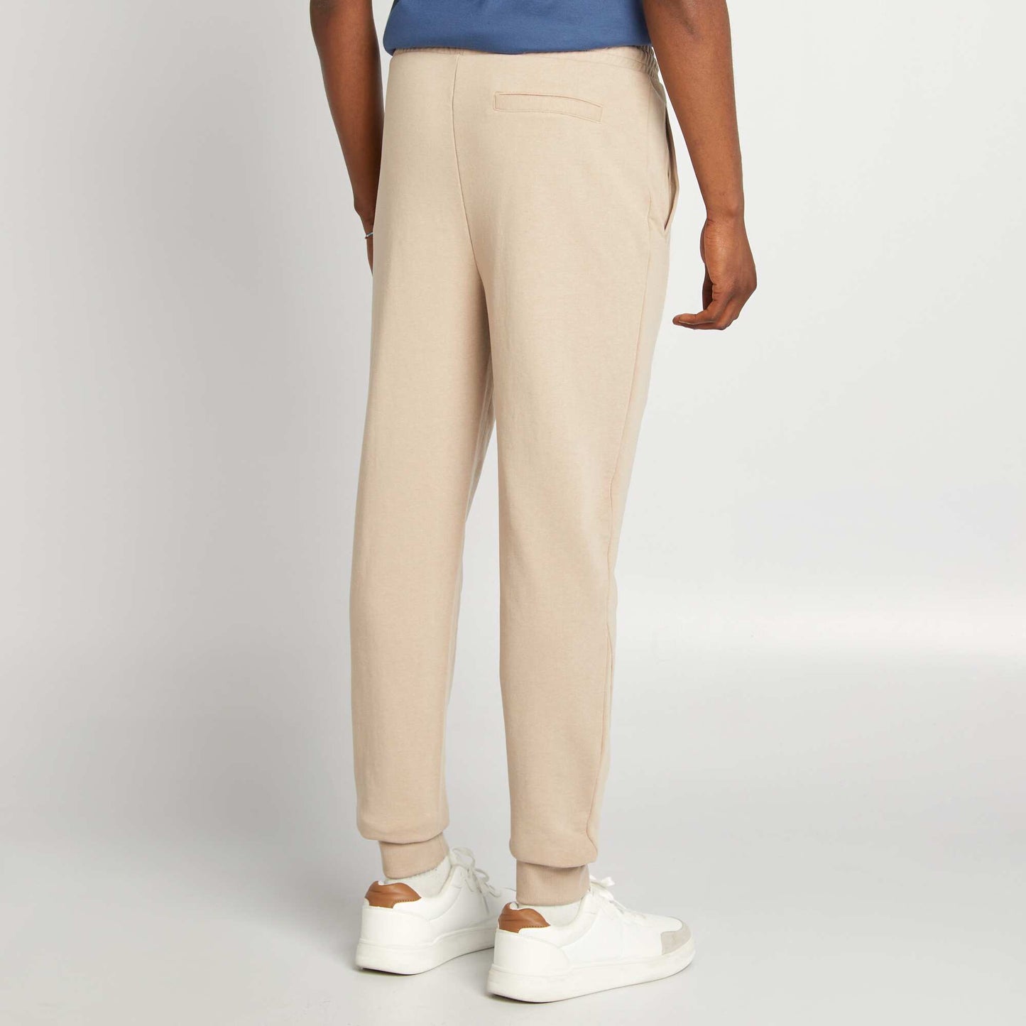Sweatshirt fabric joggers BEIGE