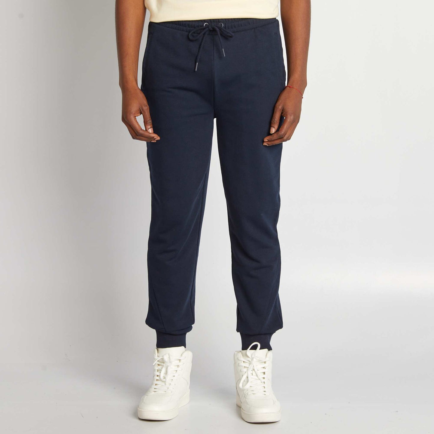 Sweatshirt fabric joggers BLUE