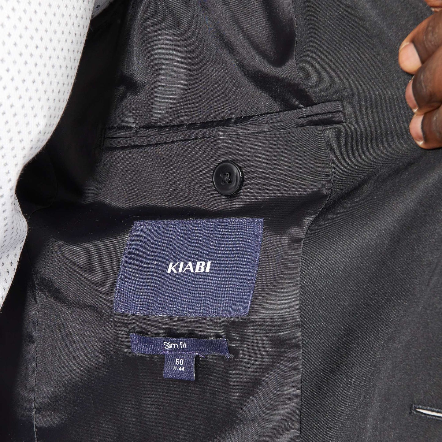 Tailored suit jacket black