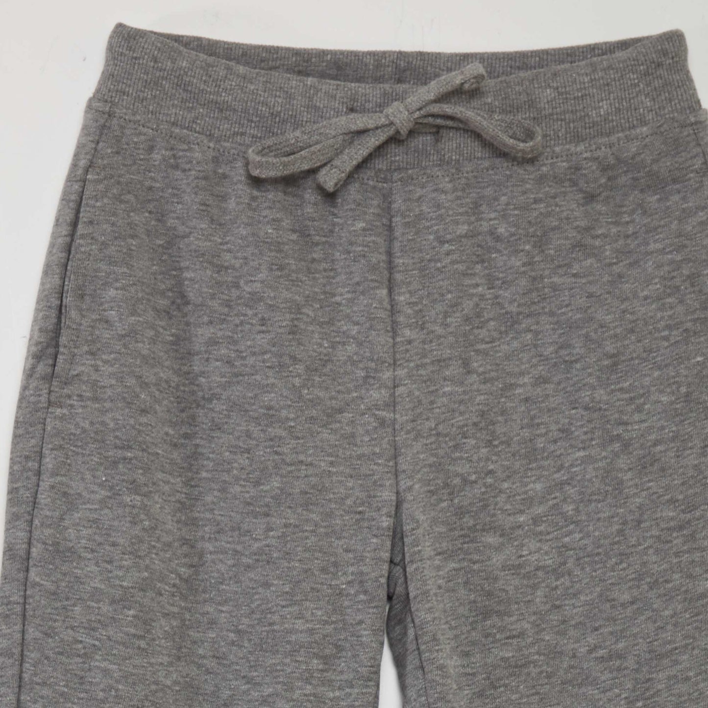 Plain sweatshirt fabric trousers GREY