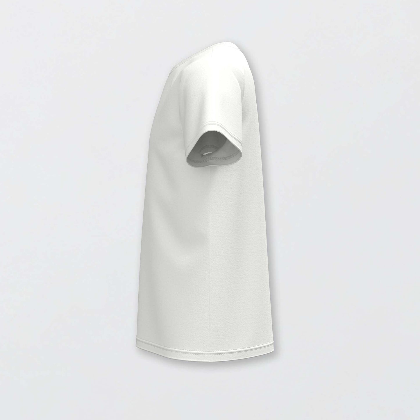 Basic plain jersey T-shirt white