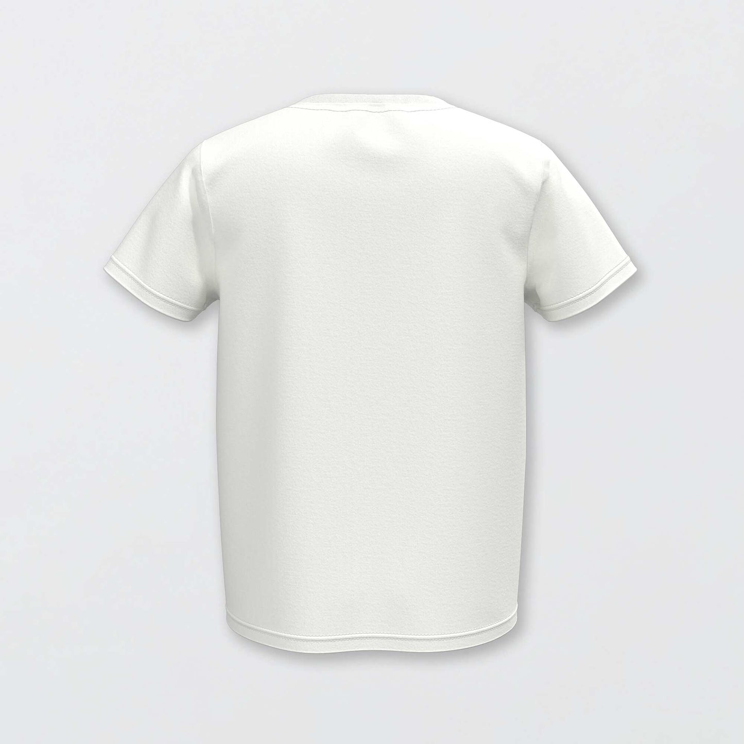 Basic plain jersey T-shirt white