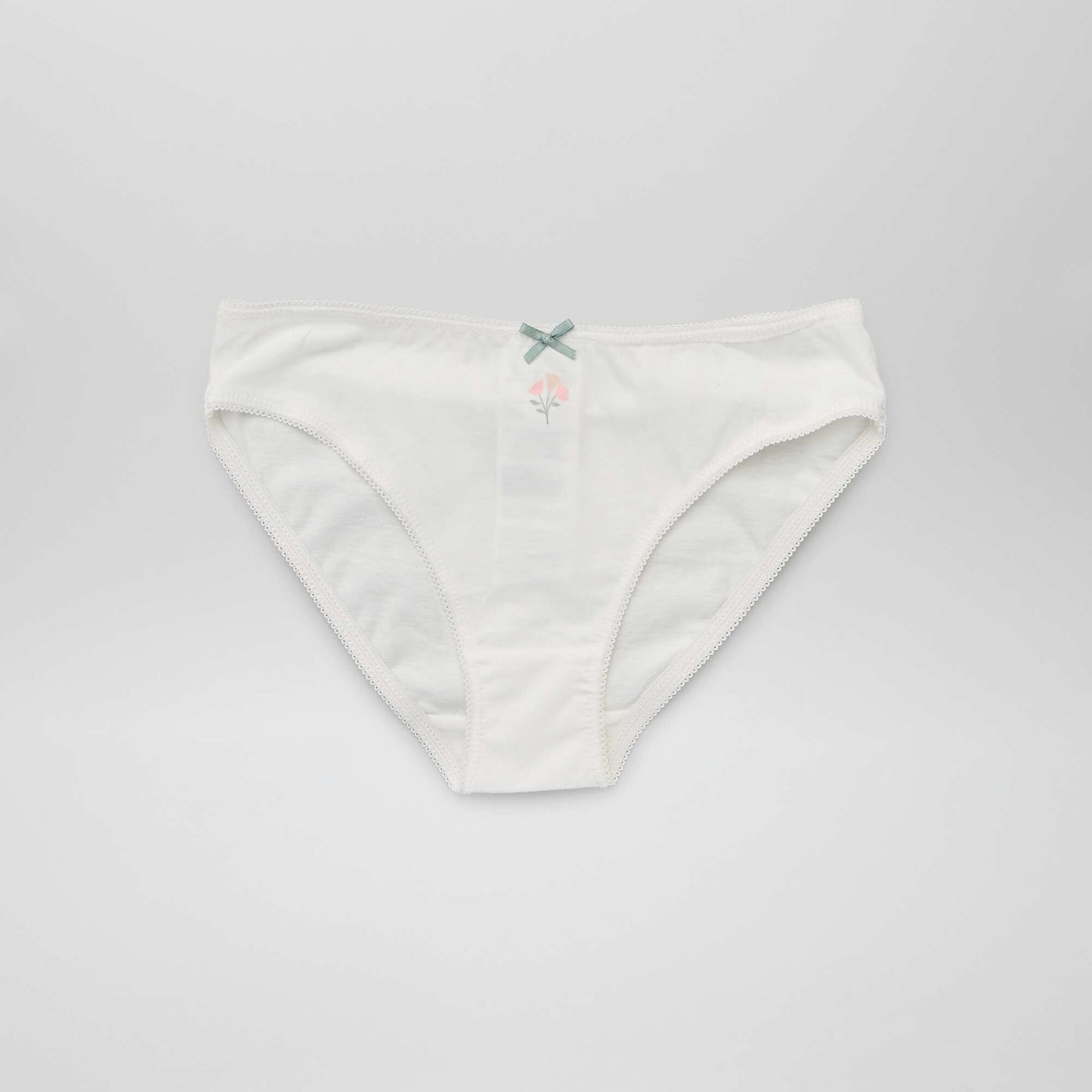 Jersey briefs with pretty bow - Pack of 4 PINK