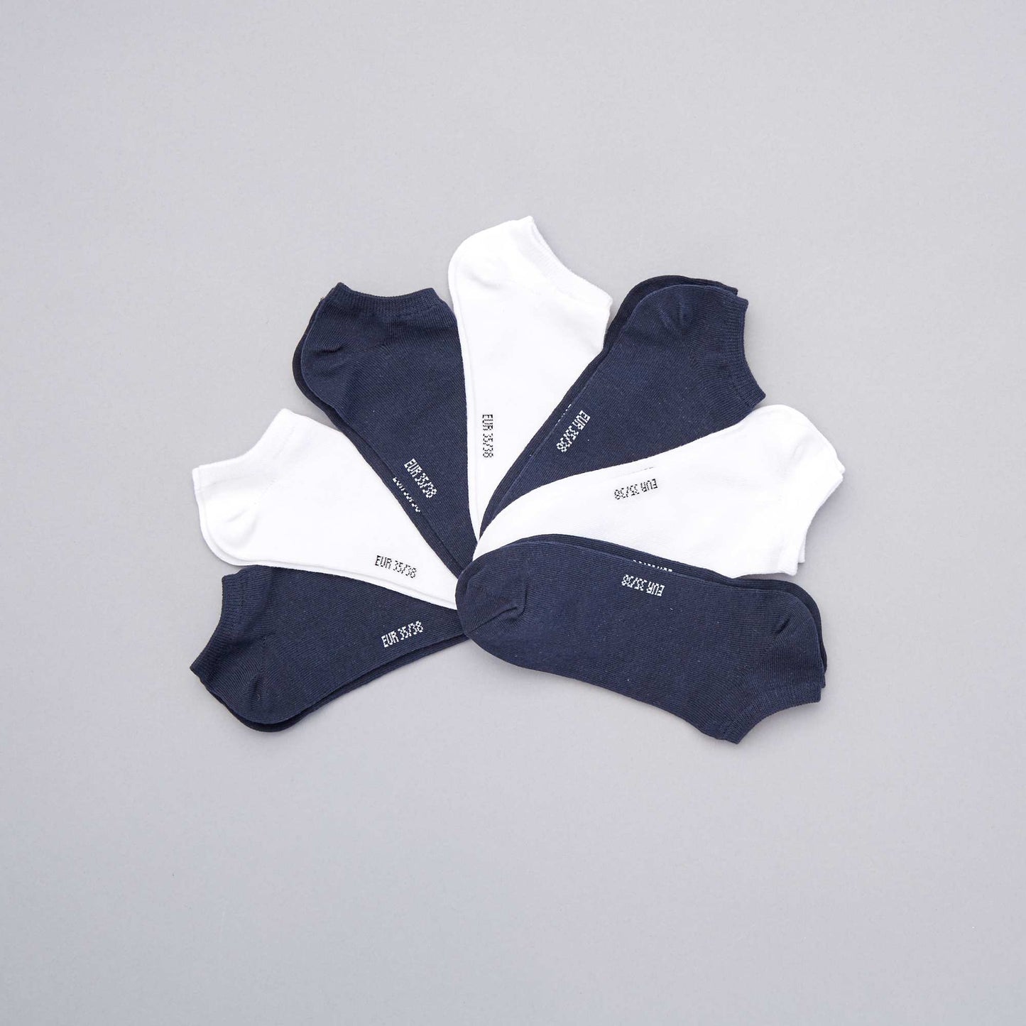 مجموعة من 7 أزواج من الجوارب التدريبية باللون الأزرق