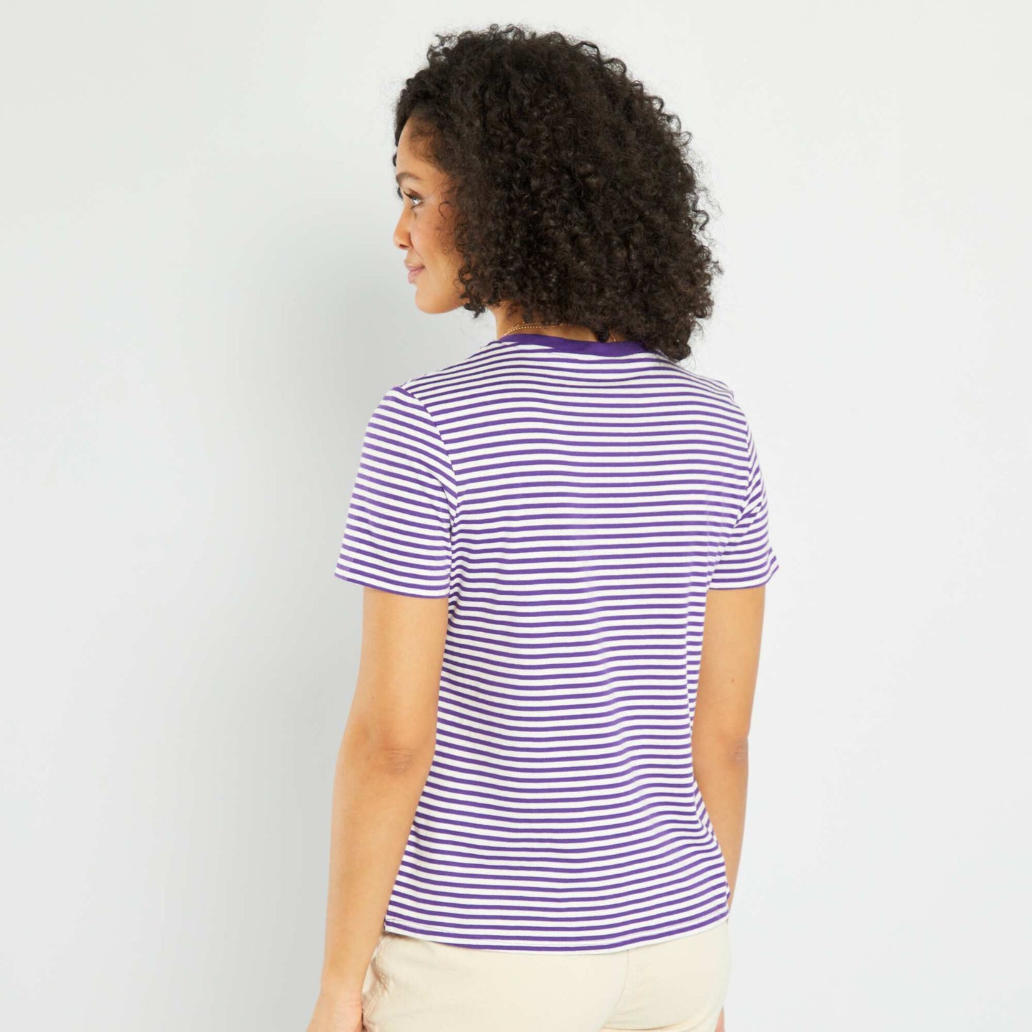 Eco-design heart T-shirt RAYPURPLE