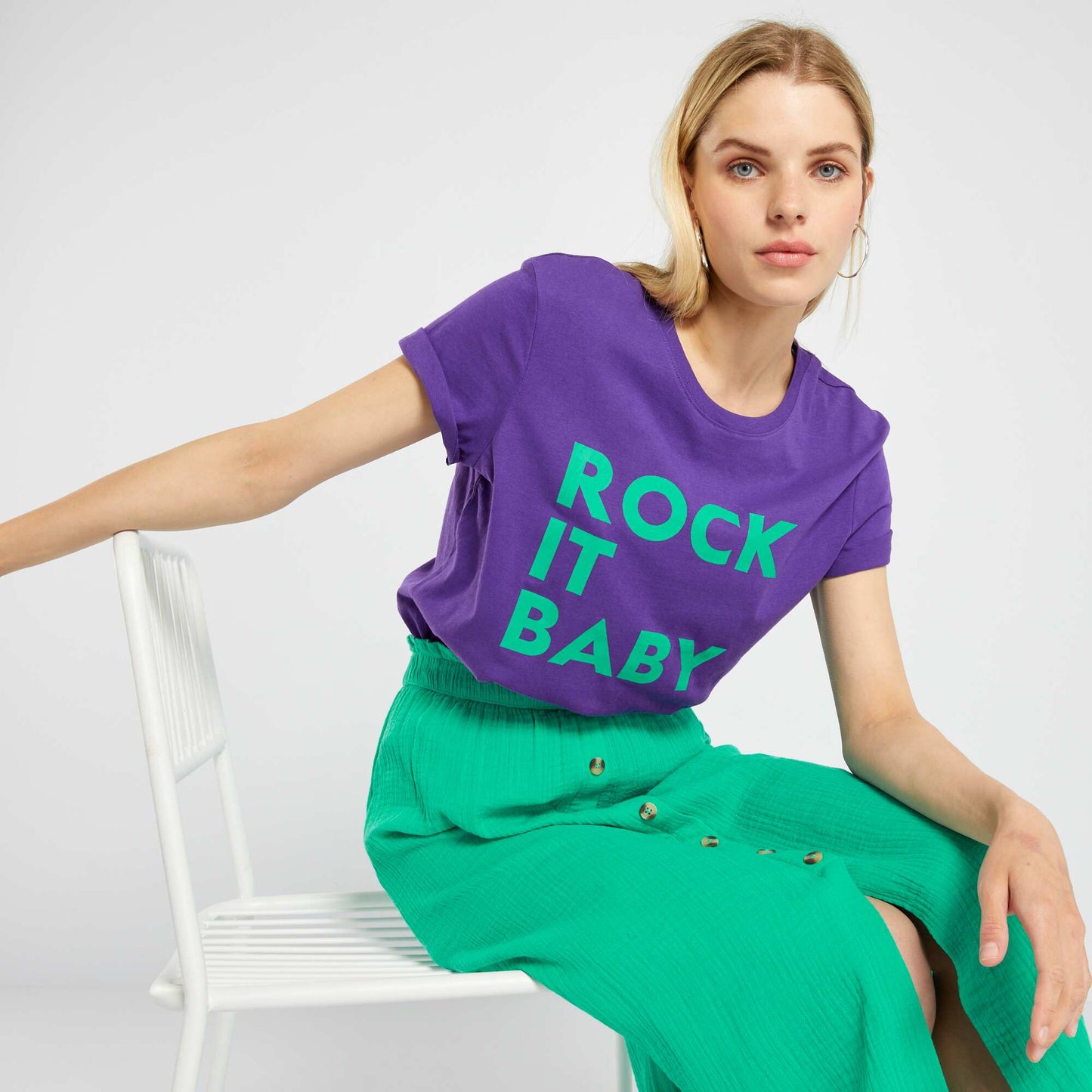 Eco-design heart T-shirt PURPLEROCK