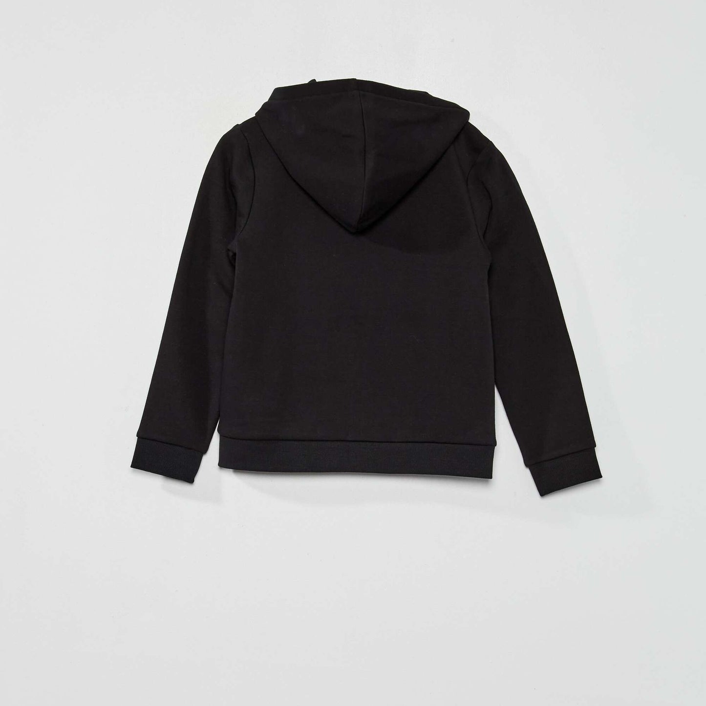 Zip-up hoodie black