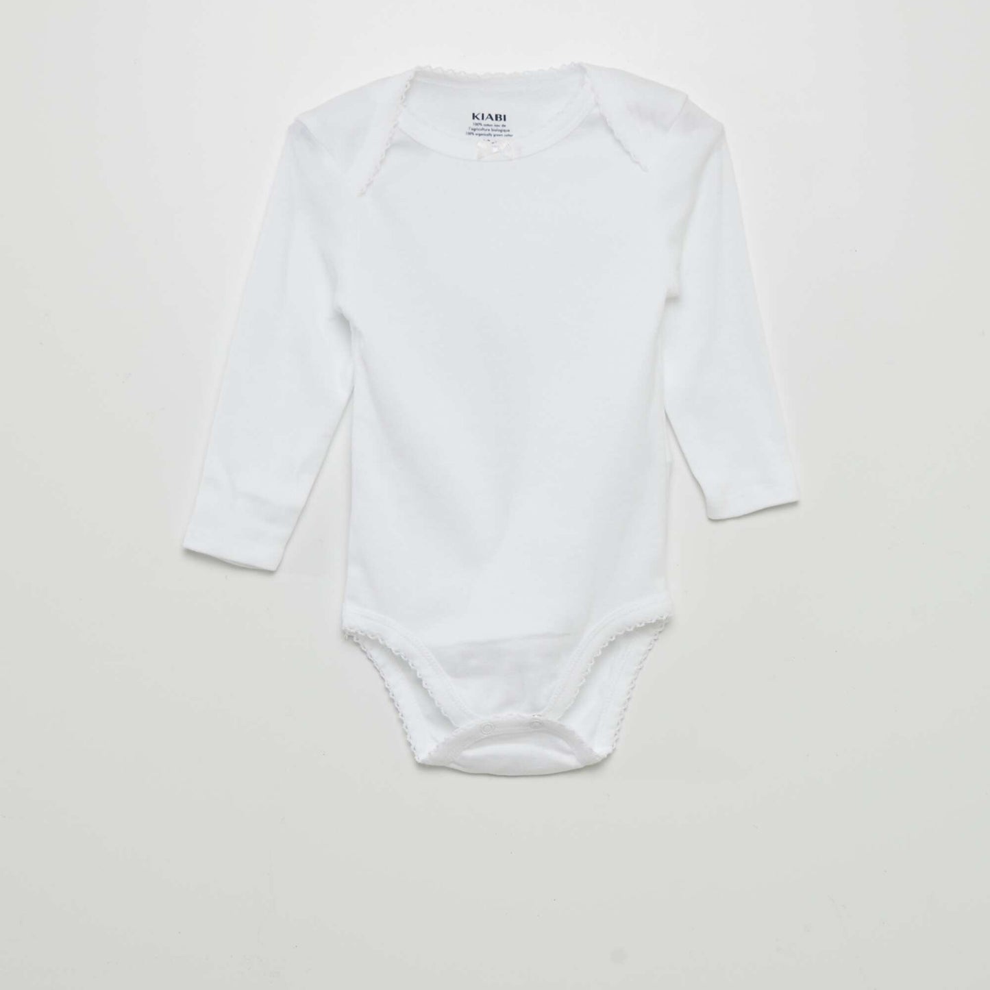 Pack of 3 long-sleeved bodies WHITE