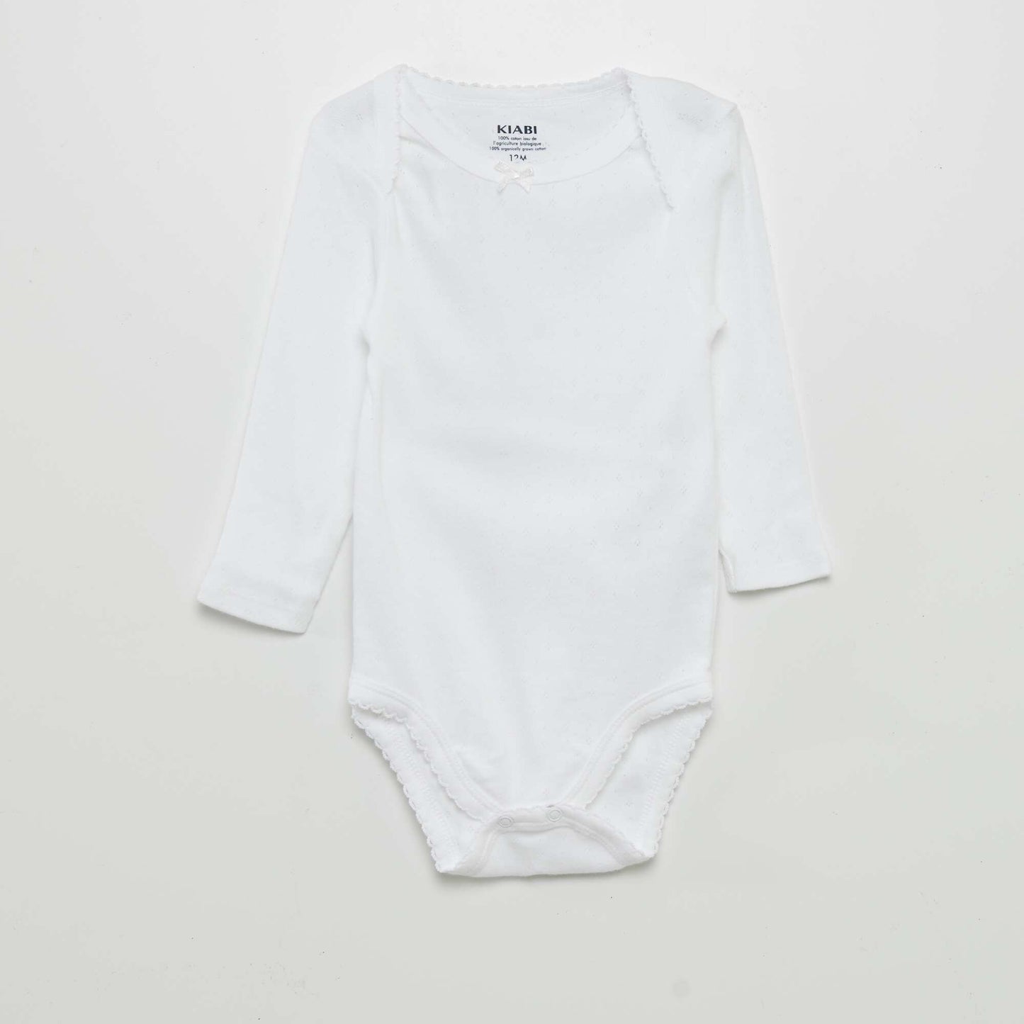 Pack of 3 long-sleeved bodies WHITE