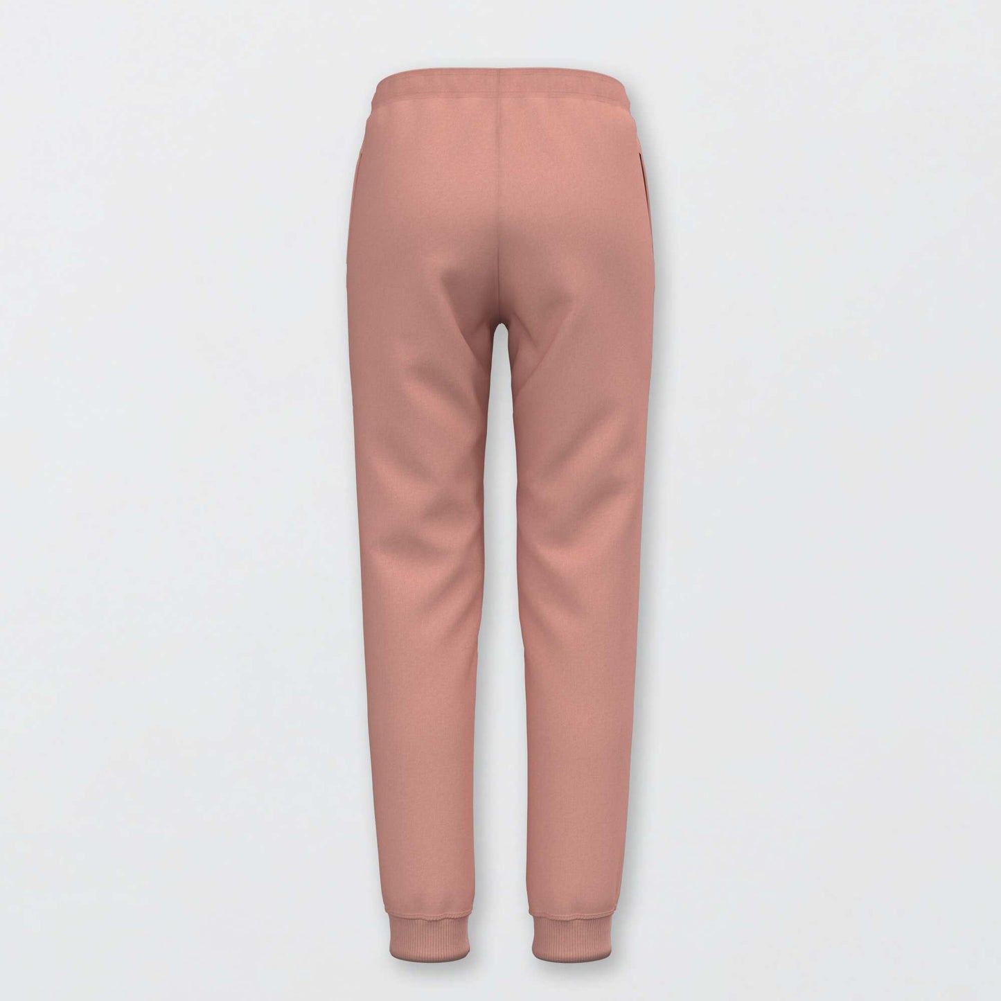 Sweatshirt fabric joggers with elasticated waist pink