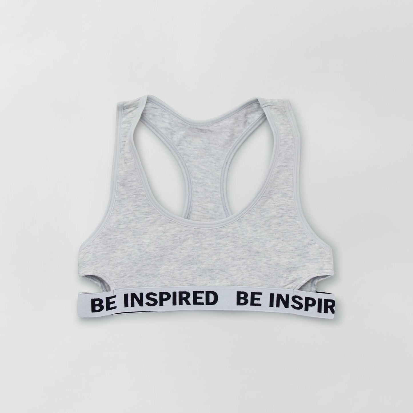 Racerback sports bralette - Pack of two black
