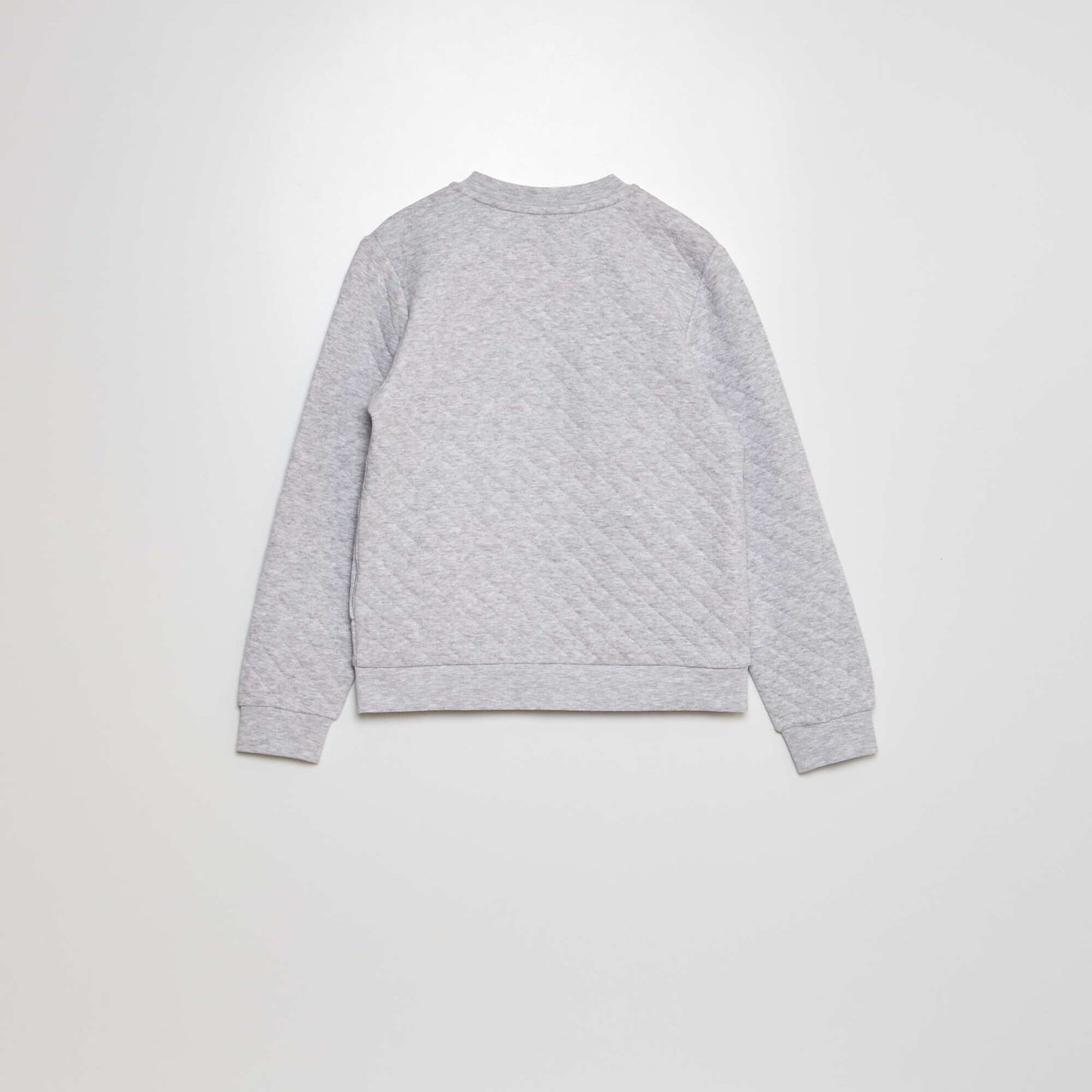 Zip-up jersey sweatshirt GREY