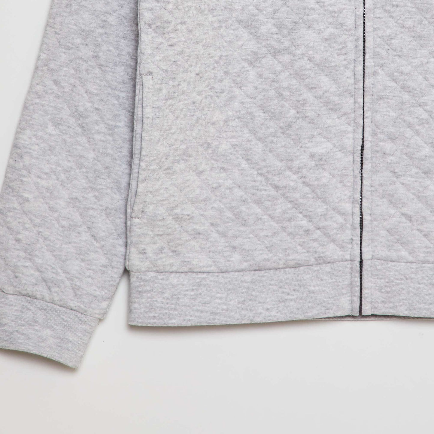 Zip-up jersey sweatshirt GREY