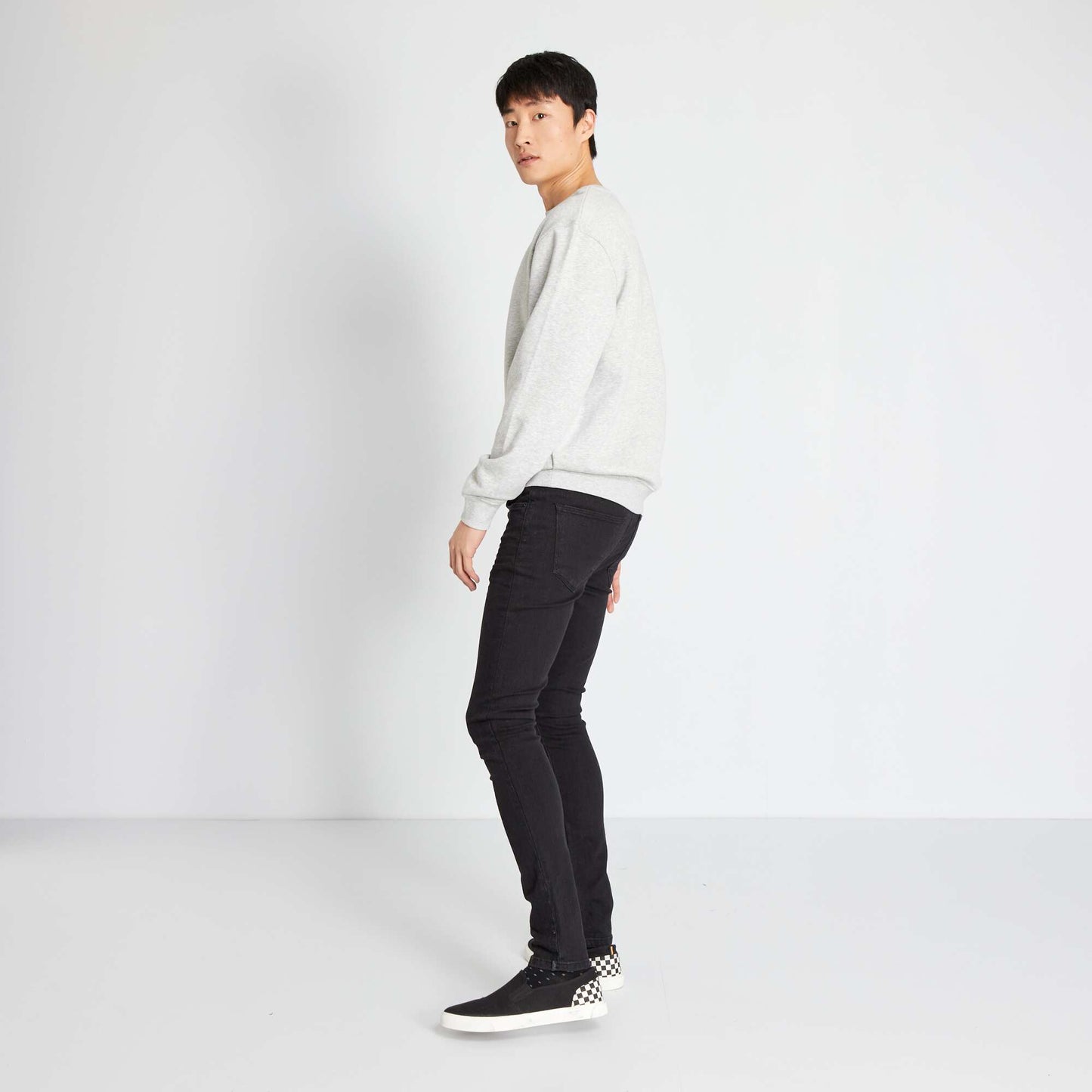 Stretch skinny jeans - 5 pockets BLACK
