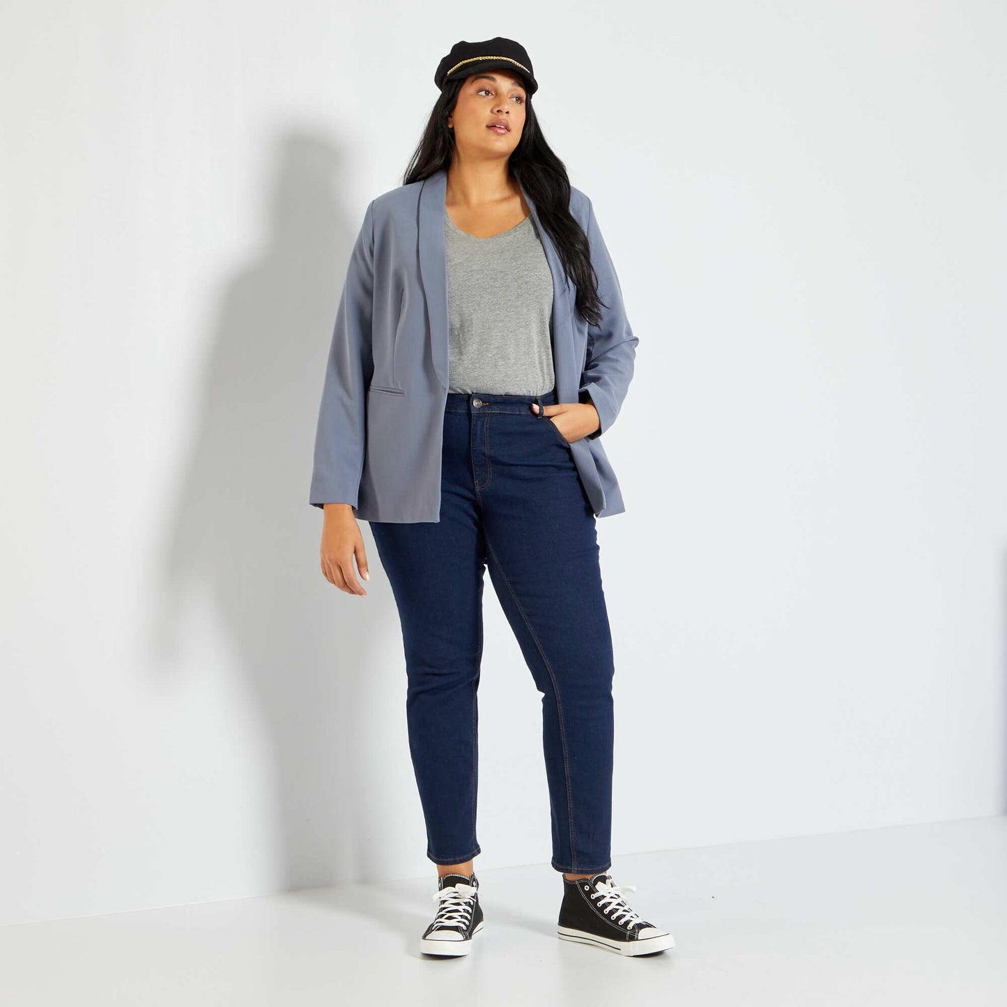 Regular stretch denim jeans BLUE
