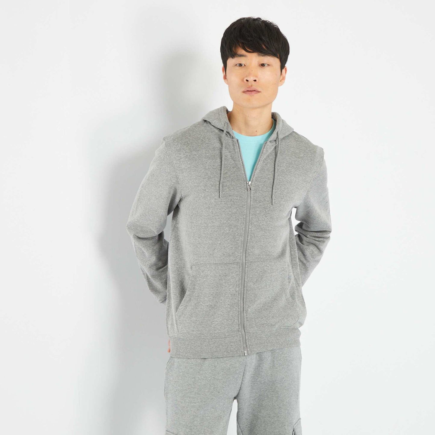 Zip-up hoodie GREY