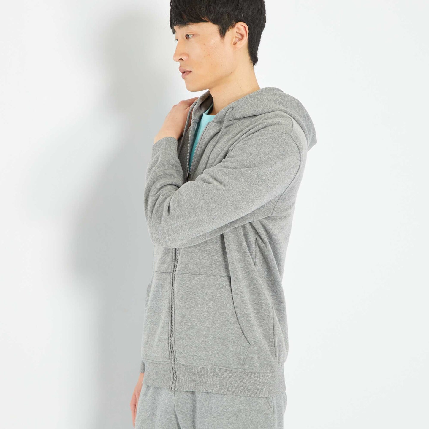 Zip-up hoodie GREY