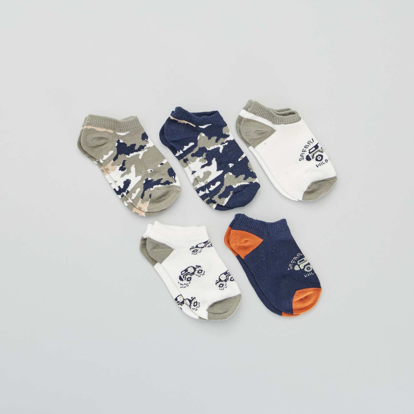 Invisible socks - Pack of 5 camouflage