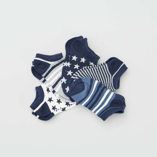 Invisible socks - Pack of 5 BLUE