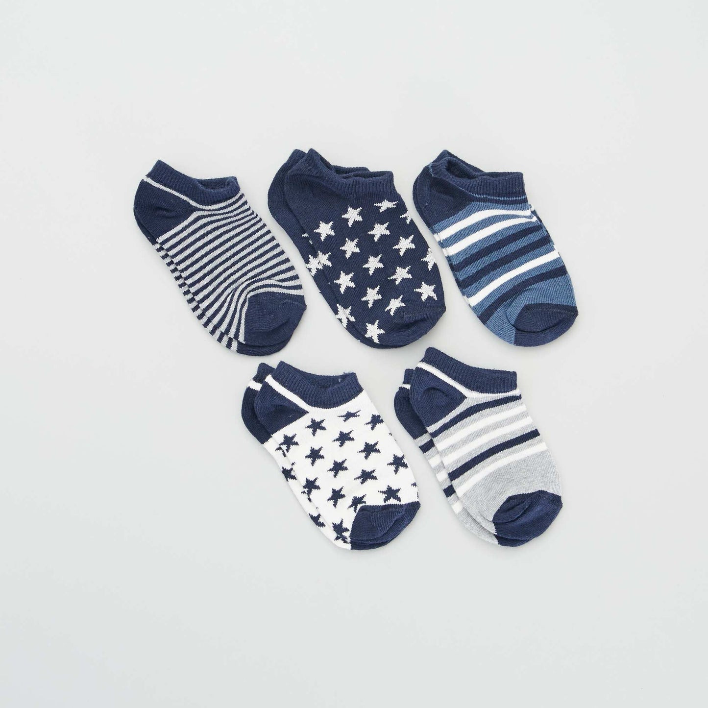 Invisible socks - Pack of 5 BLUE