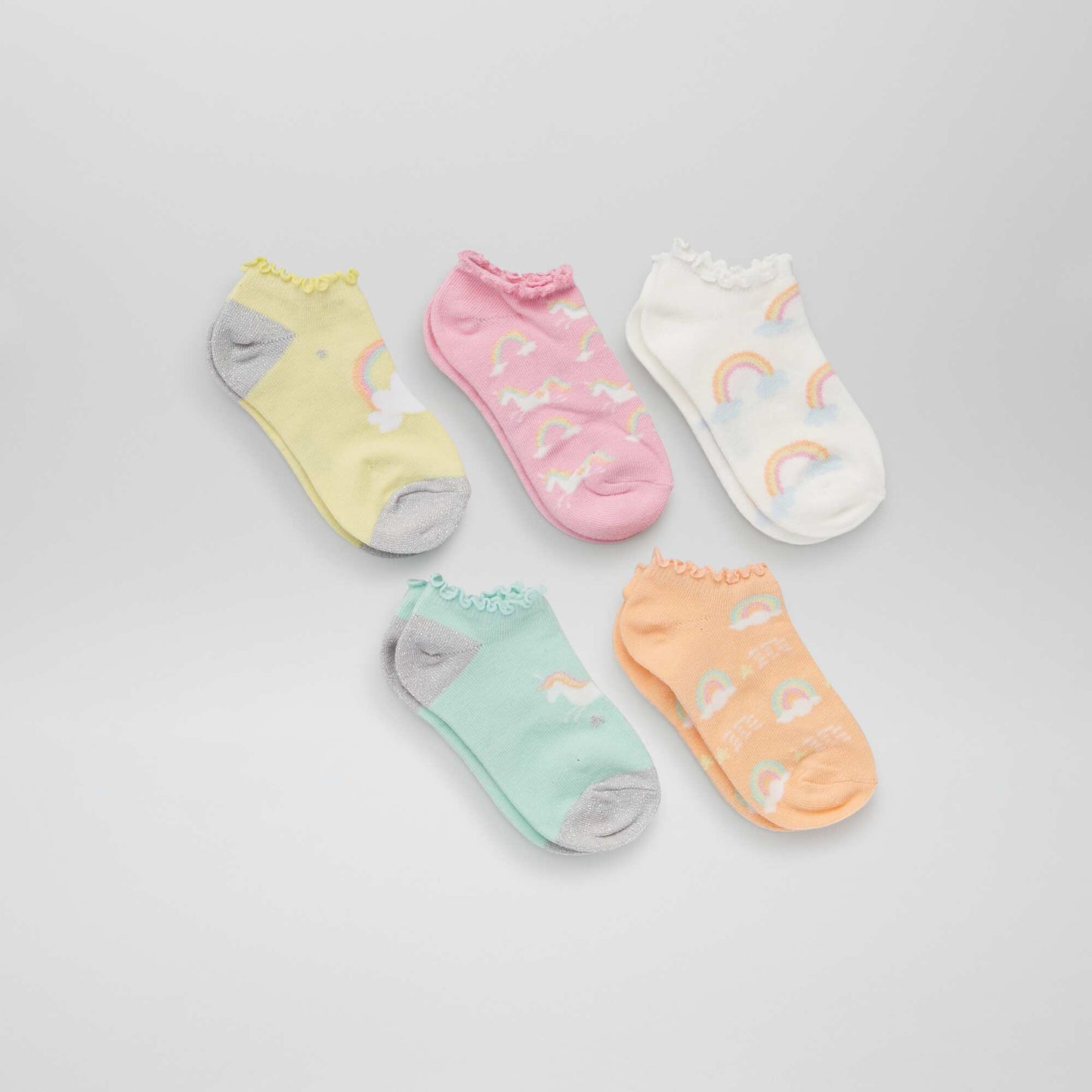 Pack of 5 pairs of socks PINK