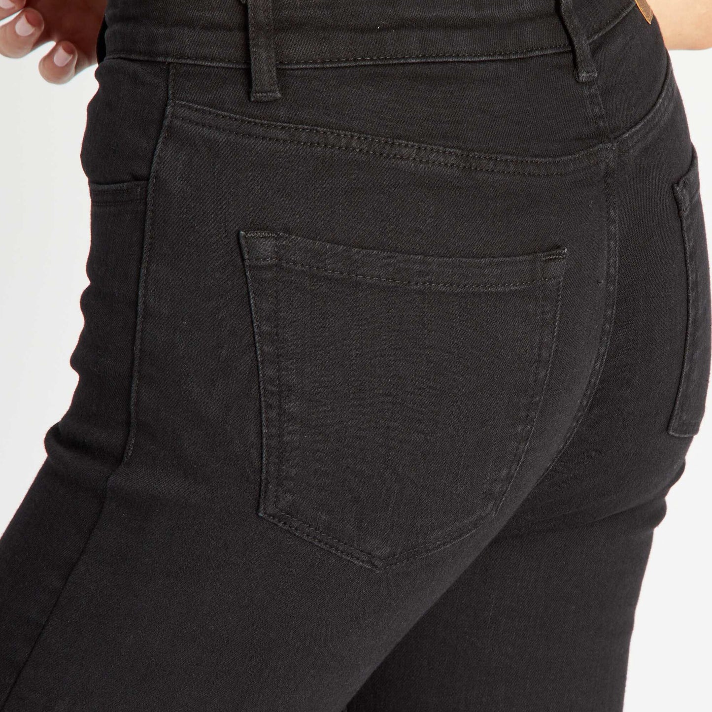 High-rise skinny jeans BLACK