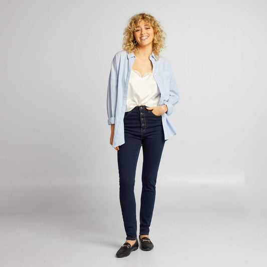 High-rise skinny jeans BLUE