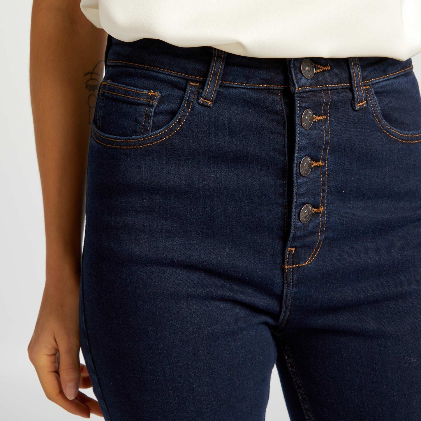 High-rise skinny jeans BLUE