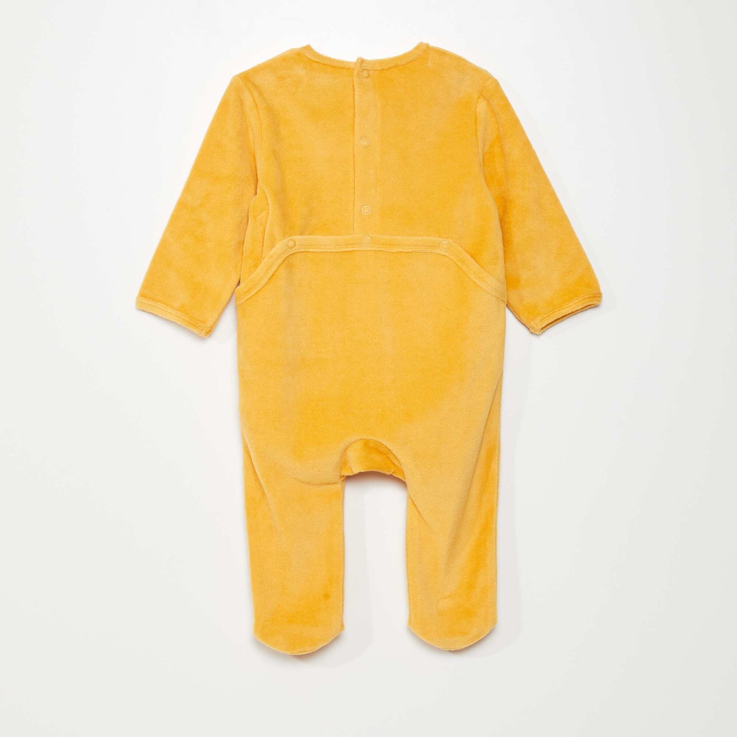 Velour sleepsuit YELLOW