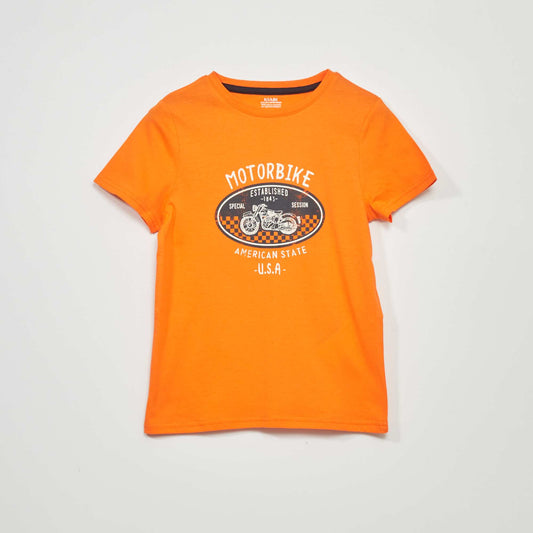 Printed T-shirt ORANGE