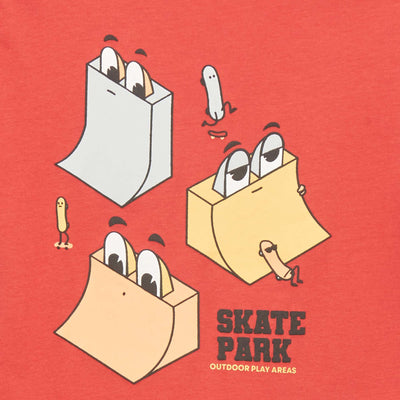 تي شيرت جيرسي بأكمام قصيرة باللون الأحمر