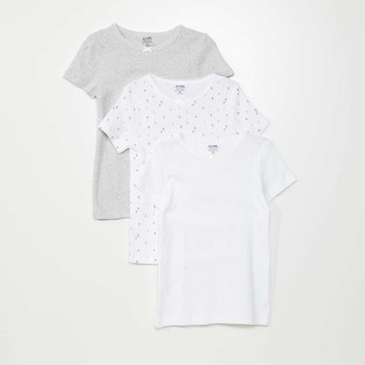 Pack of 3 T-shirts FLOWERS