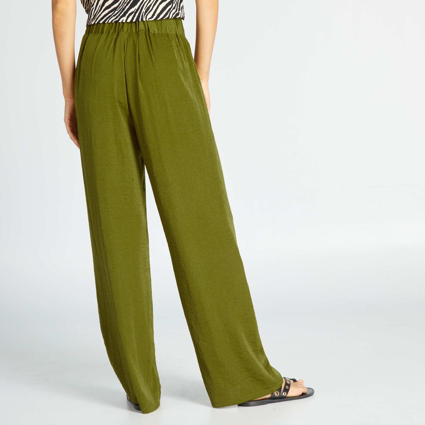 Satin trousers GREEN