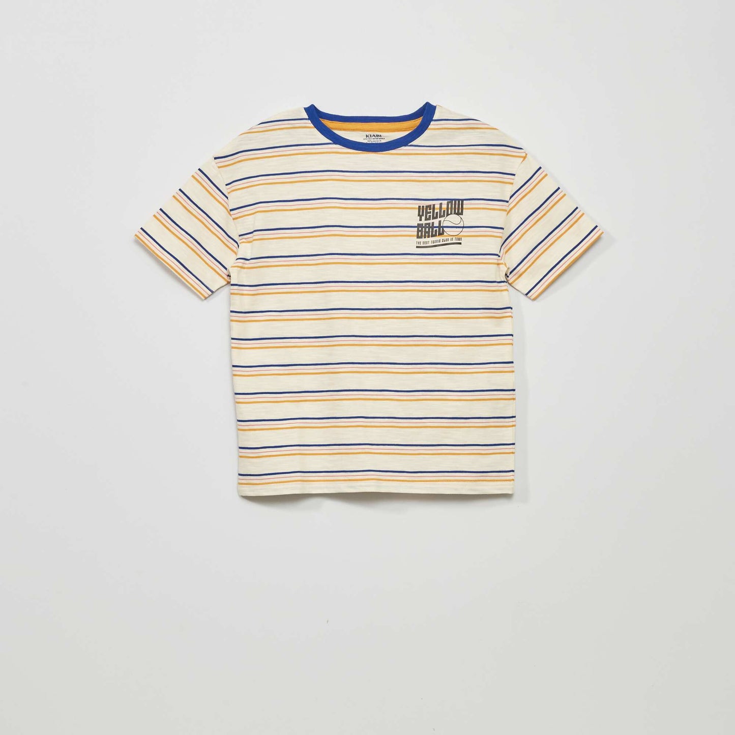 Short-sleeved striped T-shirt WHITE