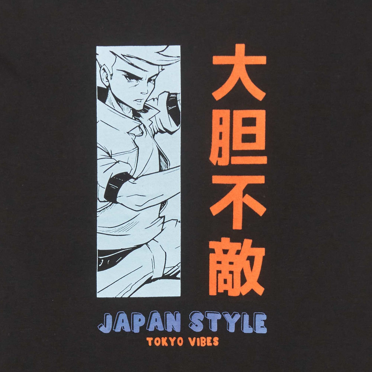 Japan print T-shirt BLACK