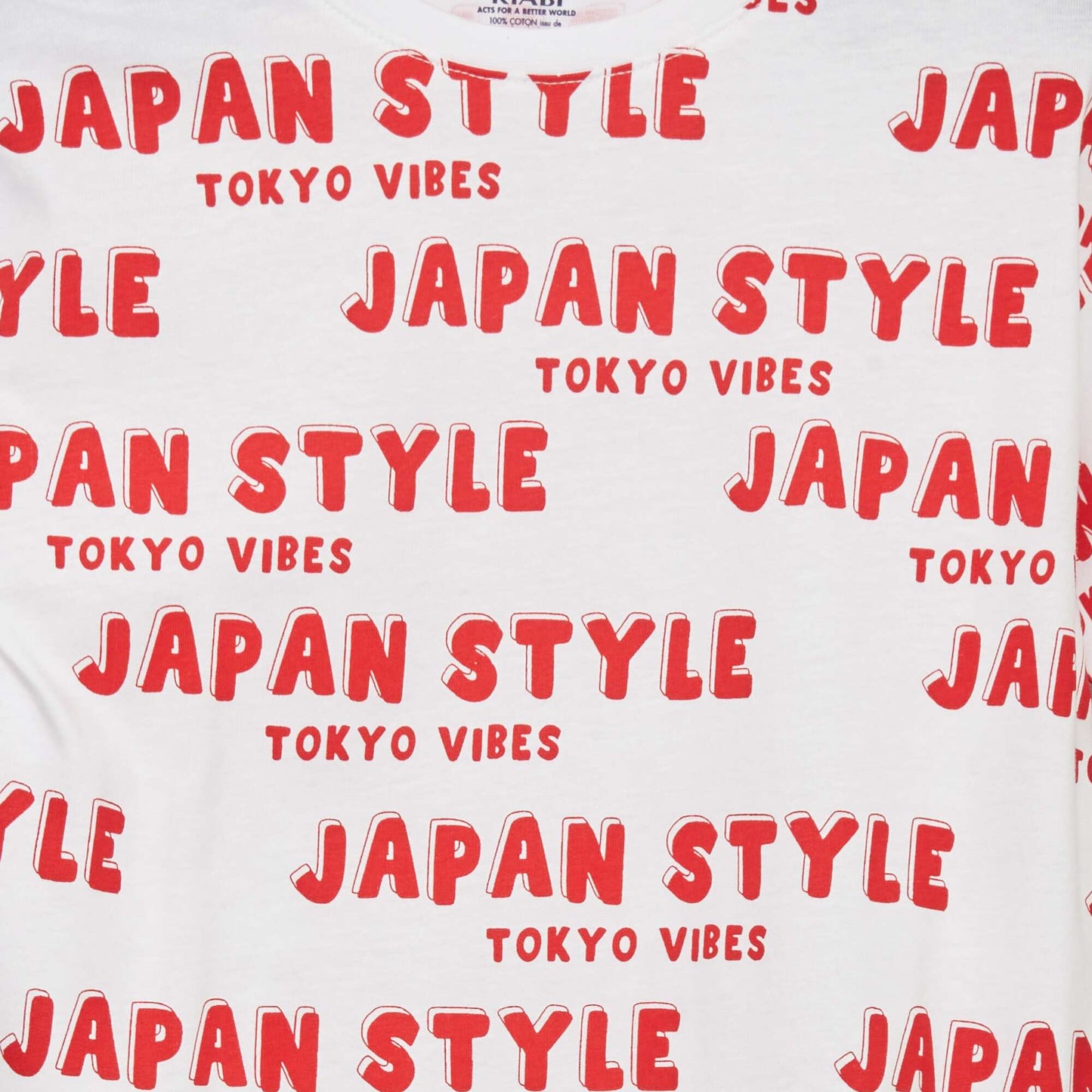 Japan print T-shirt WHITE