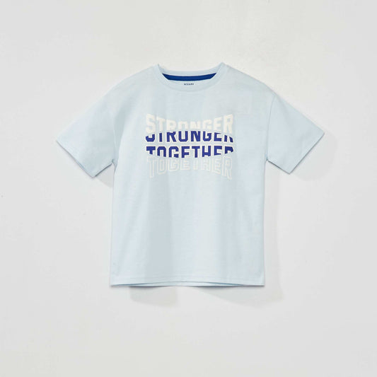 T-shirt with message BLUE