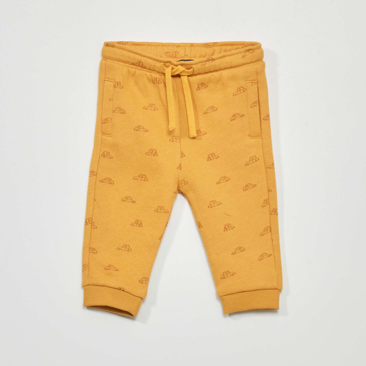 Sweatshirt fabric joggers YELLOW