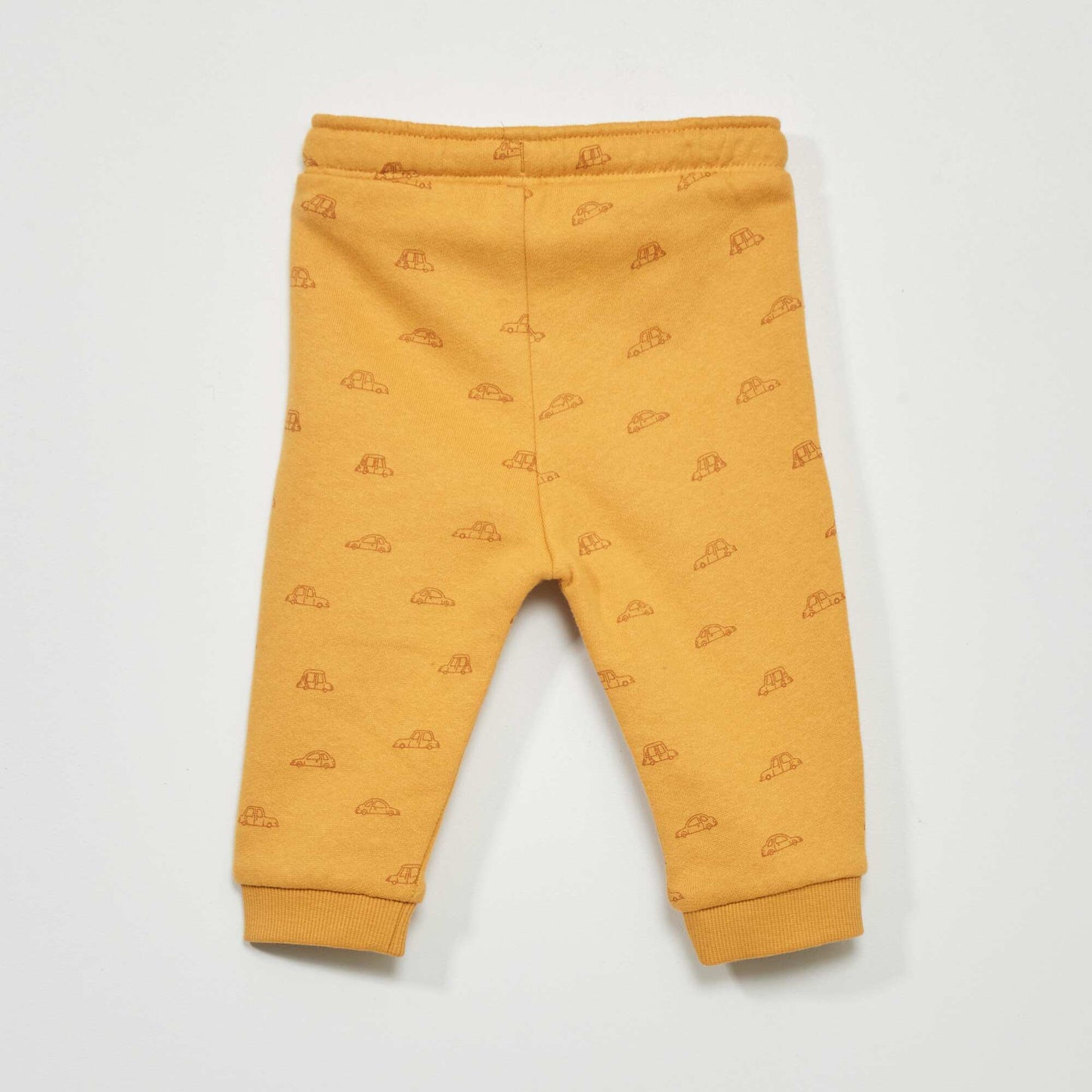 Sweatshirt fabric joggers YELLOW