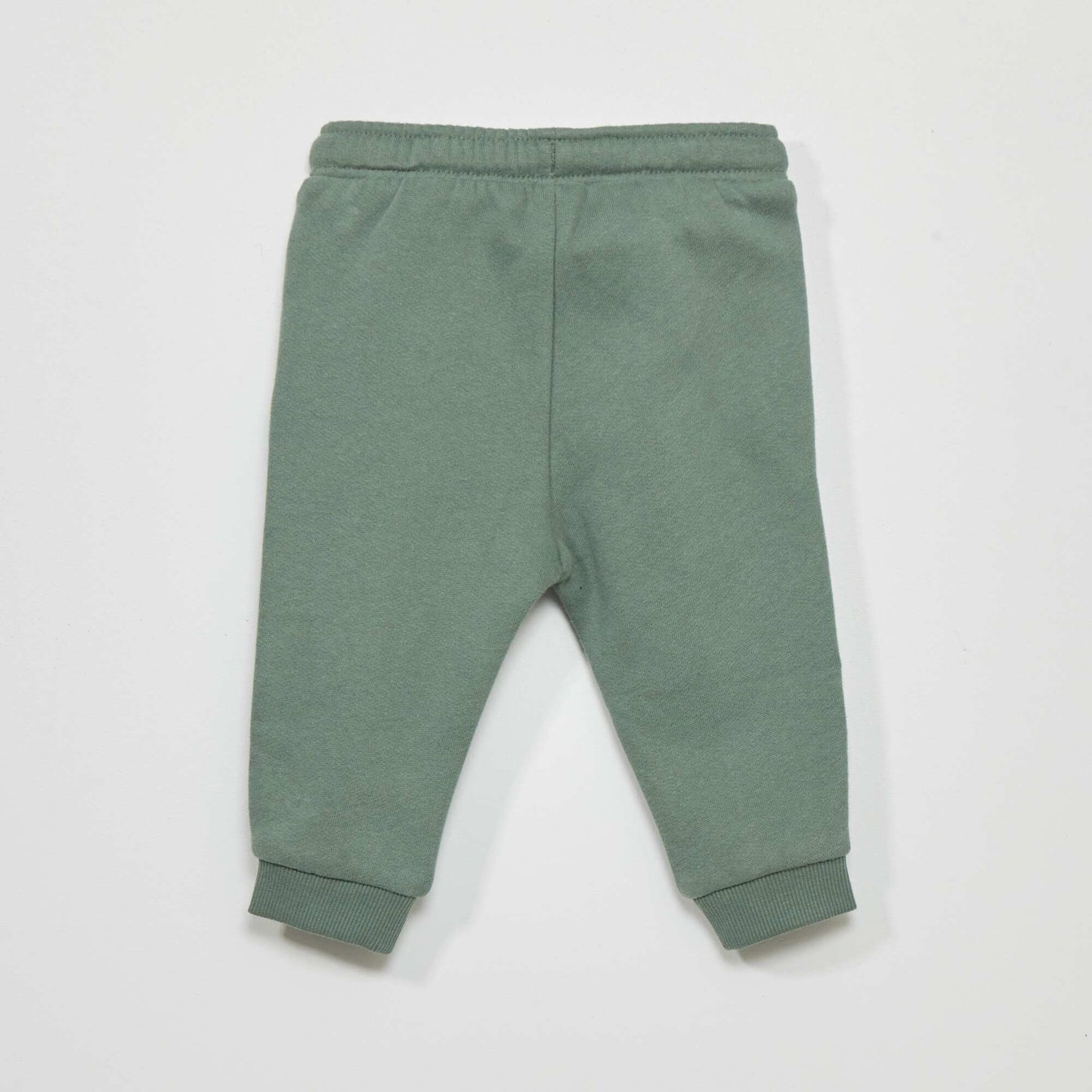 Sweatshirt fabric joggers grey green